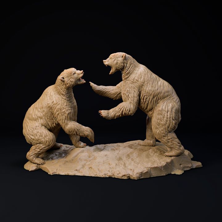 Arctodus Simus Short faced bear fight