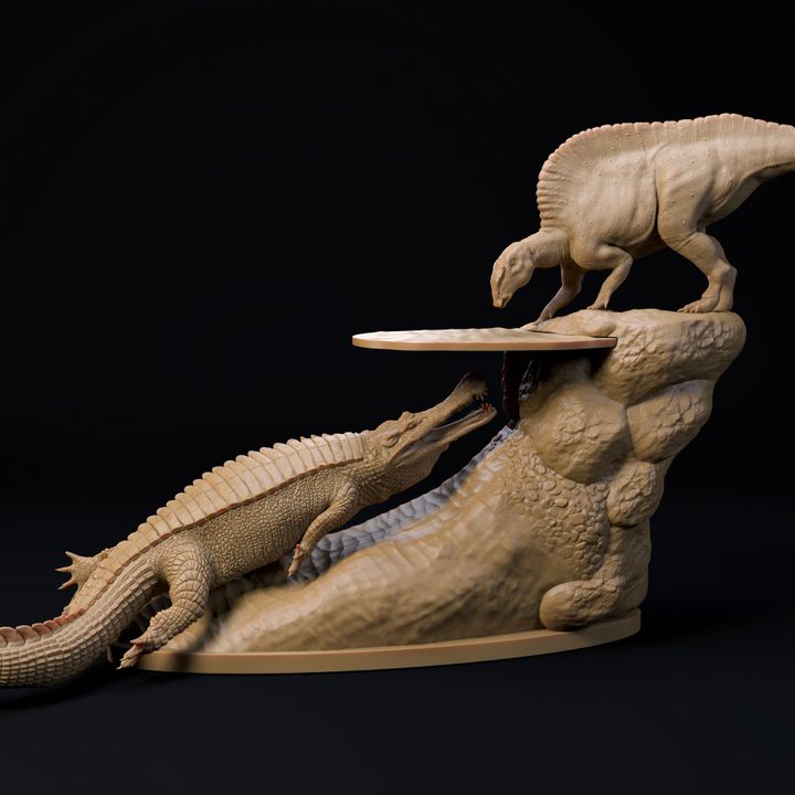 Sarcosuchus ambush 1-35 scale