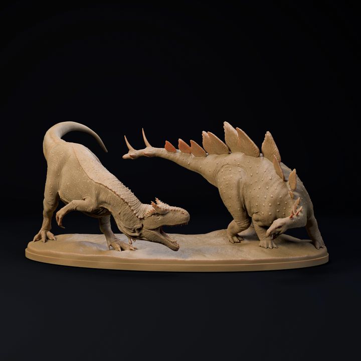 Stegosaurus vs Allosaurus 1-35 scale