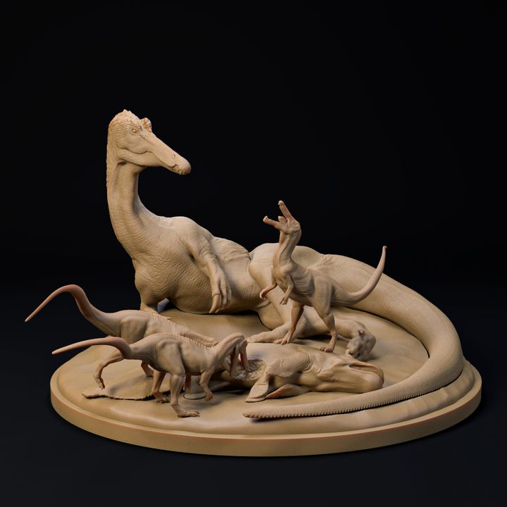 Suchomimus family 1-35 scale