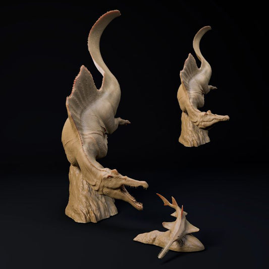 Spinosaurus swimming or hunting 1-35 scale