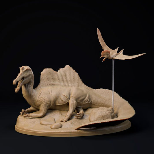 Spinosaurus resting 1-35 scale