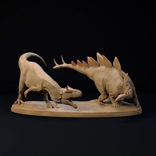 Stegosaurus vs Allosaurus 1-35 scale