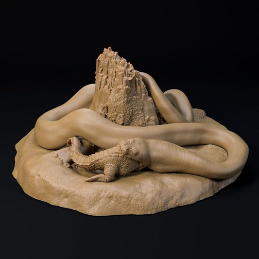 Titanoboa snake 1-35 scale