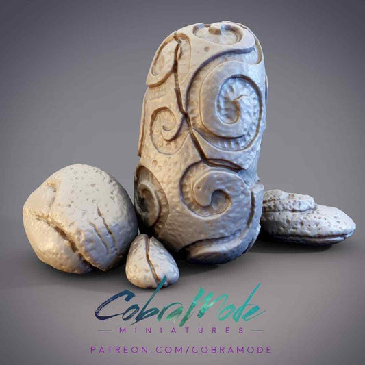 Large Glyph Stones Scatter Terrain