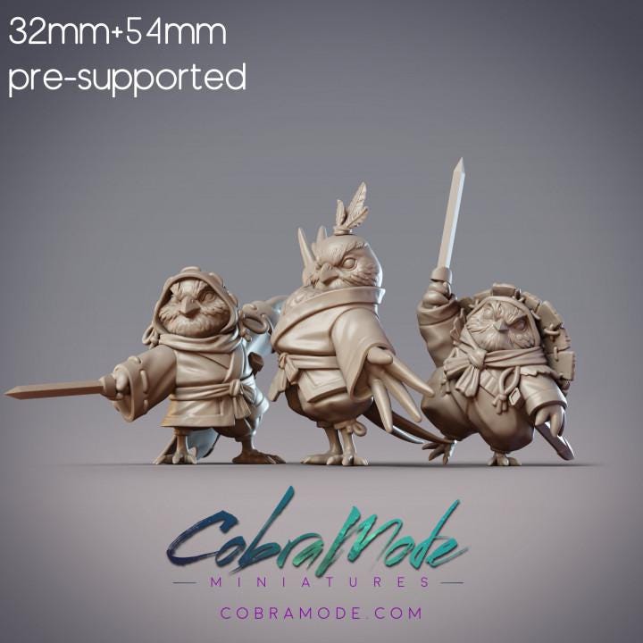 Sparrow Warrior Trio - Hiina, Ishi, & Tome, Yosuzume Mercenaries