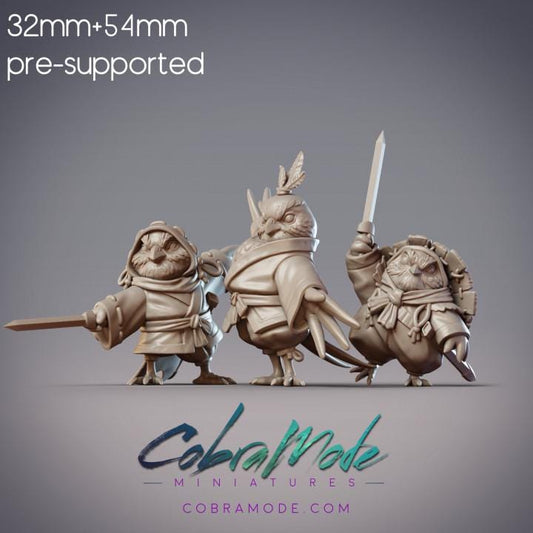 Sparrow Warrior Trio - Hiina, Ishi, & Tome, Yosuzume Mercenaries