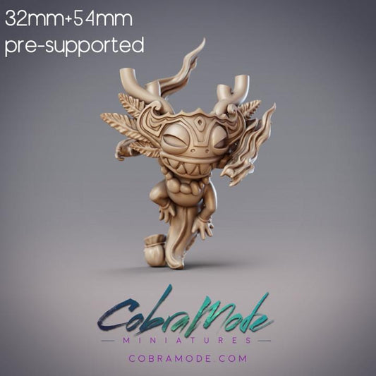 Masked Salamander Fighter - Haranobu, Possessed Hanzaki Warrior