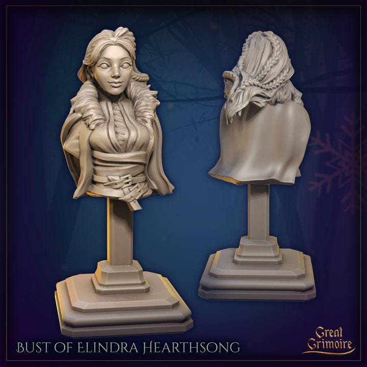 Bust of Elindra Hearthsong