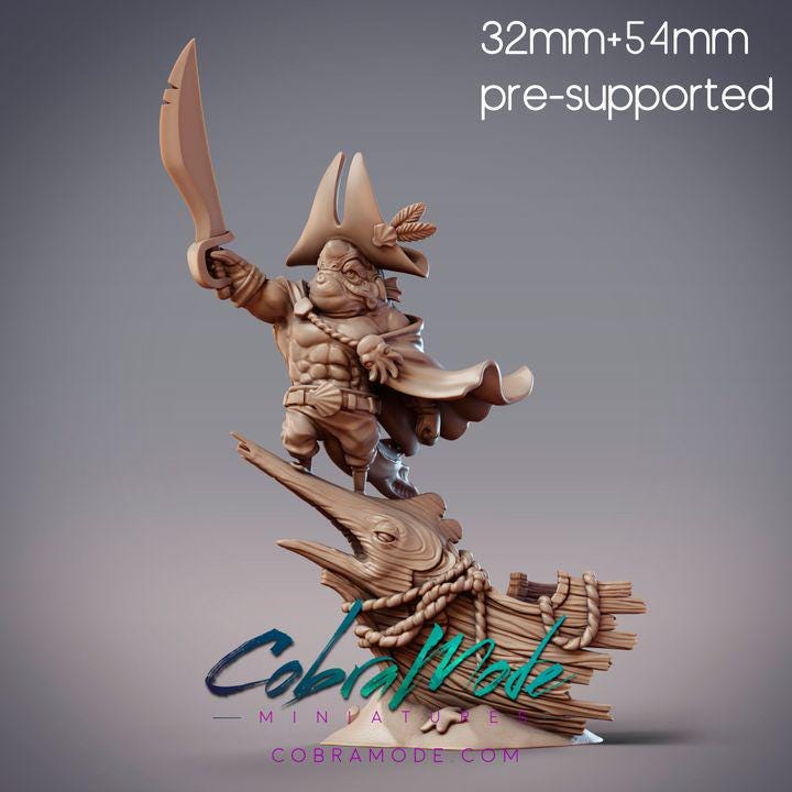 Fishfolk Swashbuckler - Captain Dagon, Sommos Jow Pirate