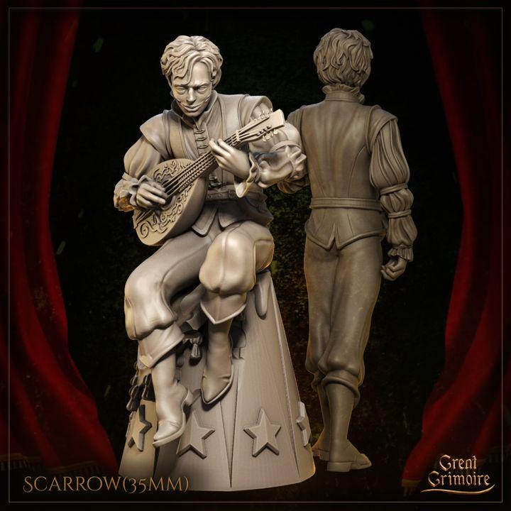 Scarrow, ever-smiling outcast