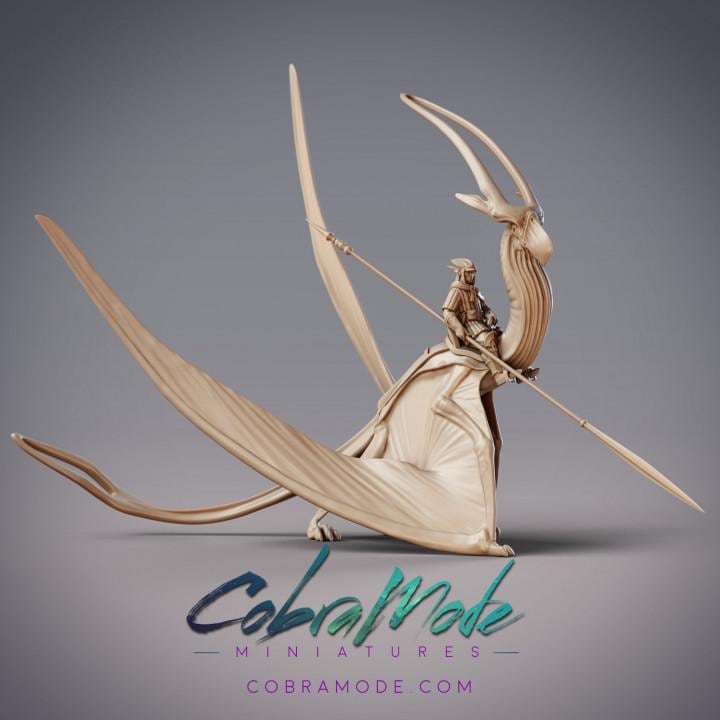 Void Pteradactyl and Rider - Kalan, Ait Alexon Air Cavalry and Stygian Alanqa