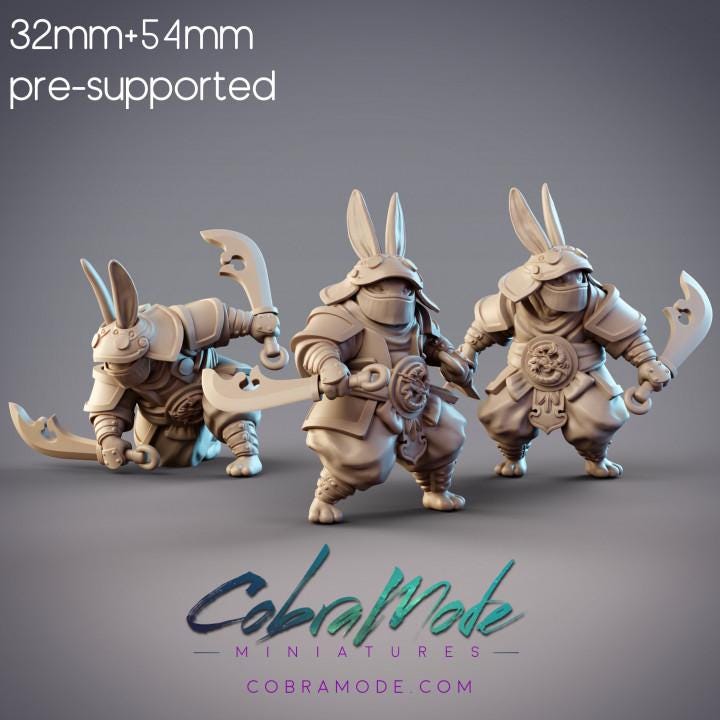 Rabbitfolk Warriors - Guanghan Assassins 3-Pack