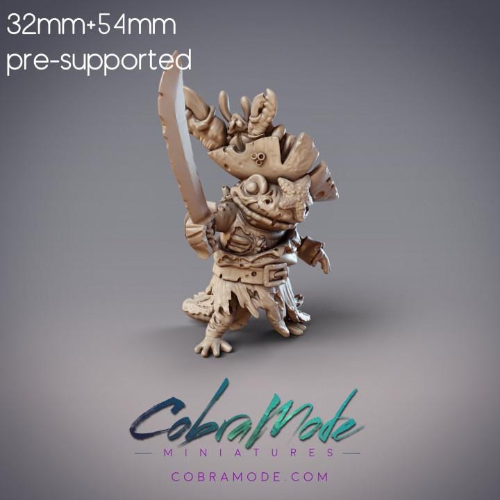 Zombie Pirate Salamander Captain - Kenki, Hanzaki Undead Pirate