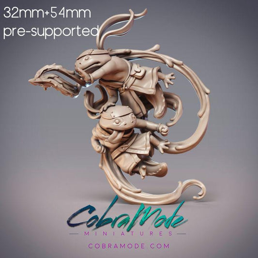 Salamander Water Ninja Duo - Hayato & Hanae, Hanzaki Ninjas (Water)