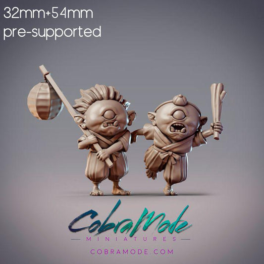 Goblin Kids - Futaba & Kozue, Oni Children