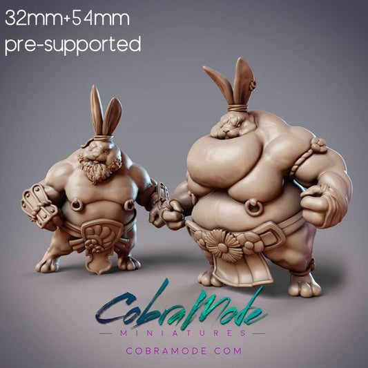 Rabbitfolk Sumos - Iron Heart & Iron Wall, Guanghan Wrestlers