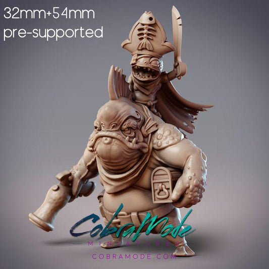 Fishfolk Pirate Raiders - Padu, Sommos Pyraja First Mate & Murushu, Sommos Jow Pirate