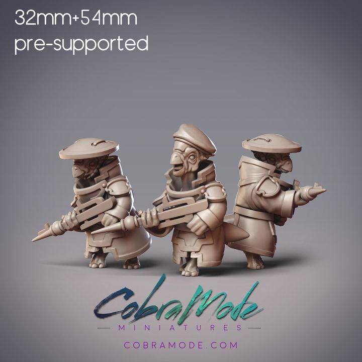 Dinosaur Folk Army - Gralix, Karnith, & Skalgar, Dinovian Soldiers