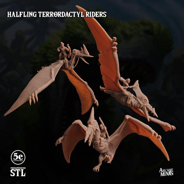 Halfling Terrordactyl Riders