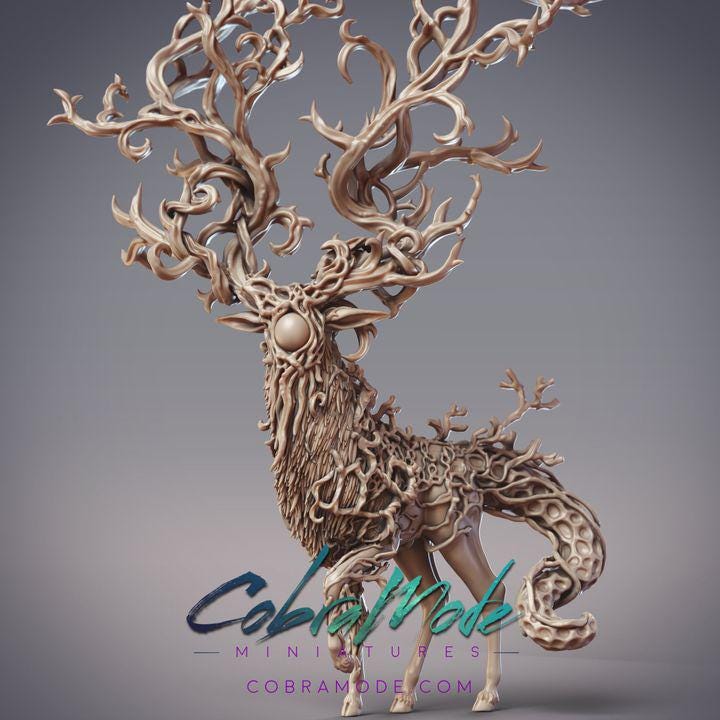 Stag Nature God - Caerthann, God of Growth