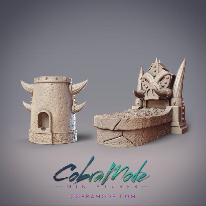 Goksagu Blacksmith Workshop Forges Scatter Terrain Set