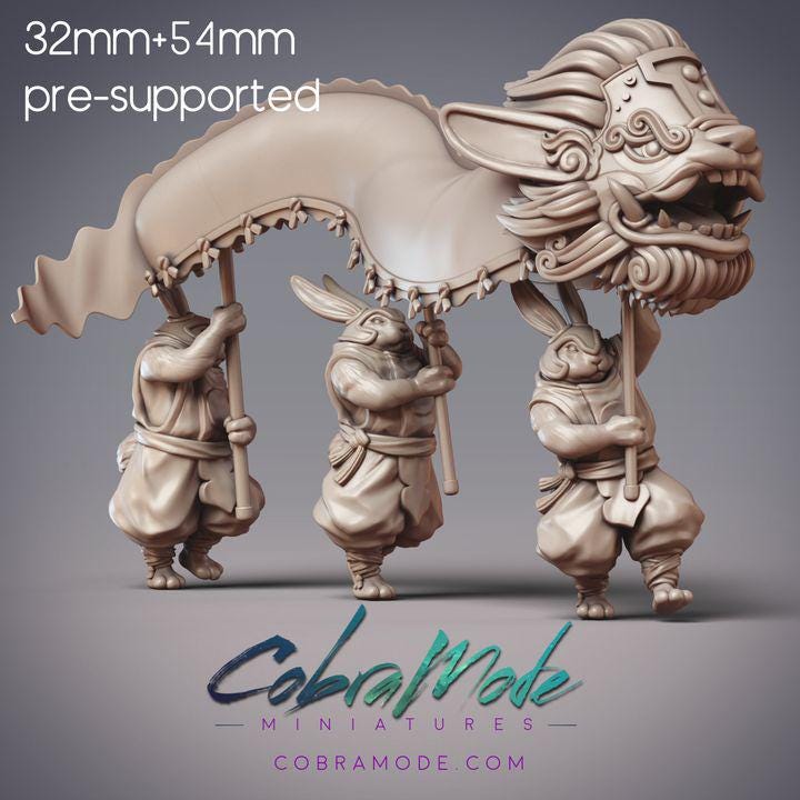 Rabbit Folk Entertainers - Guanghan Dragon Dancers