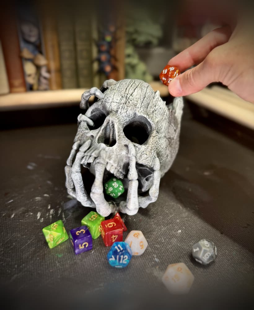 Skull dice tower