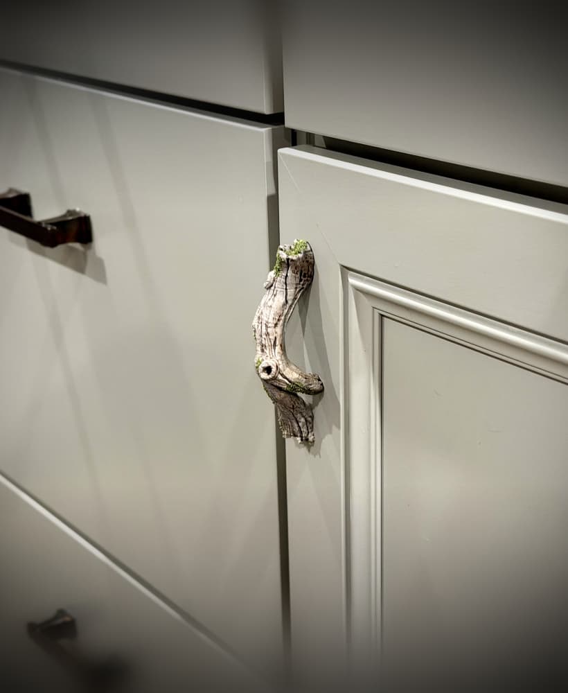 natural wood drawer handle