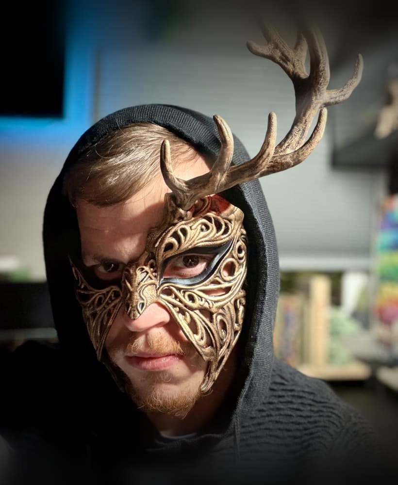 Stag masquerade mask