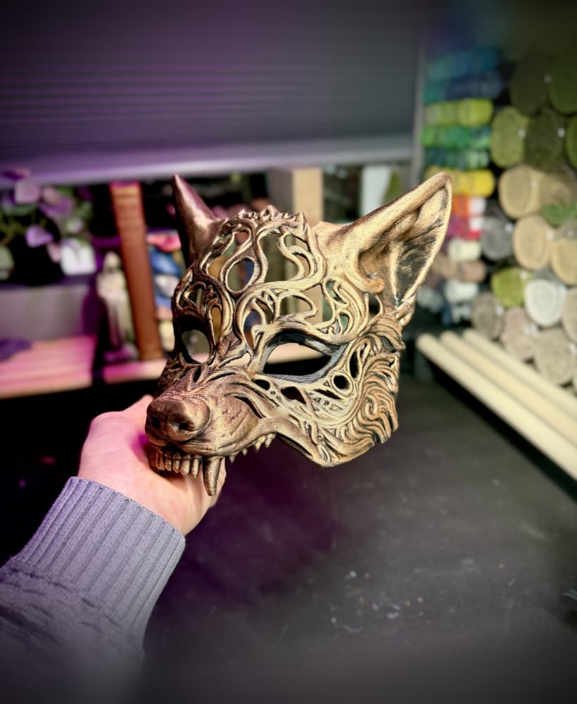 wolf masquerade mask