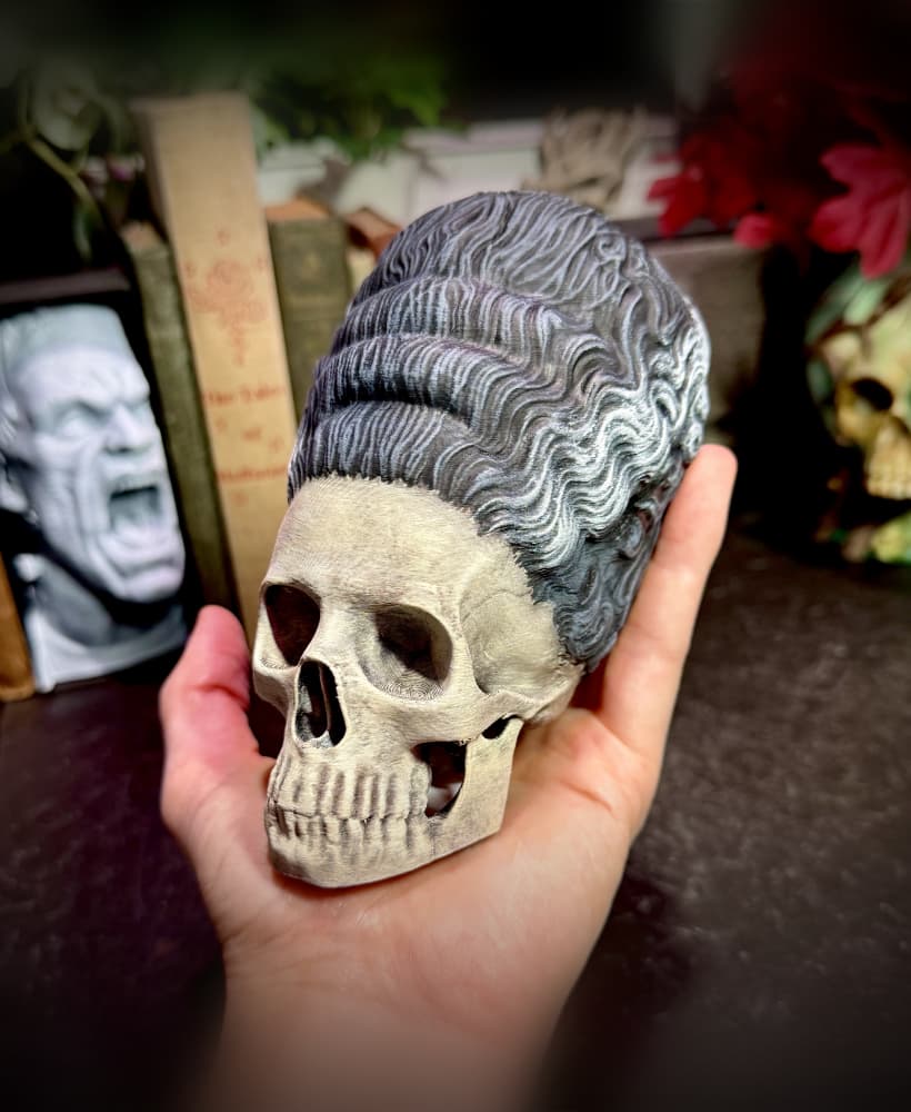 Skull of the bride of frankenstein
