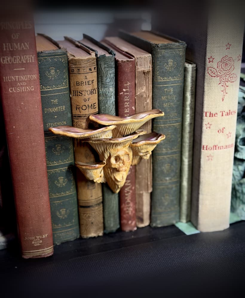 Skull oyster mushroom spine hugger