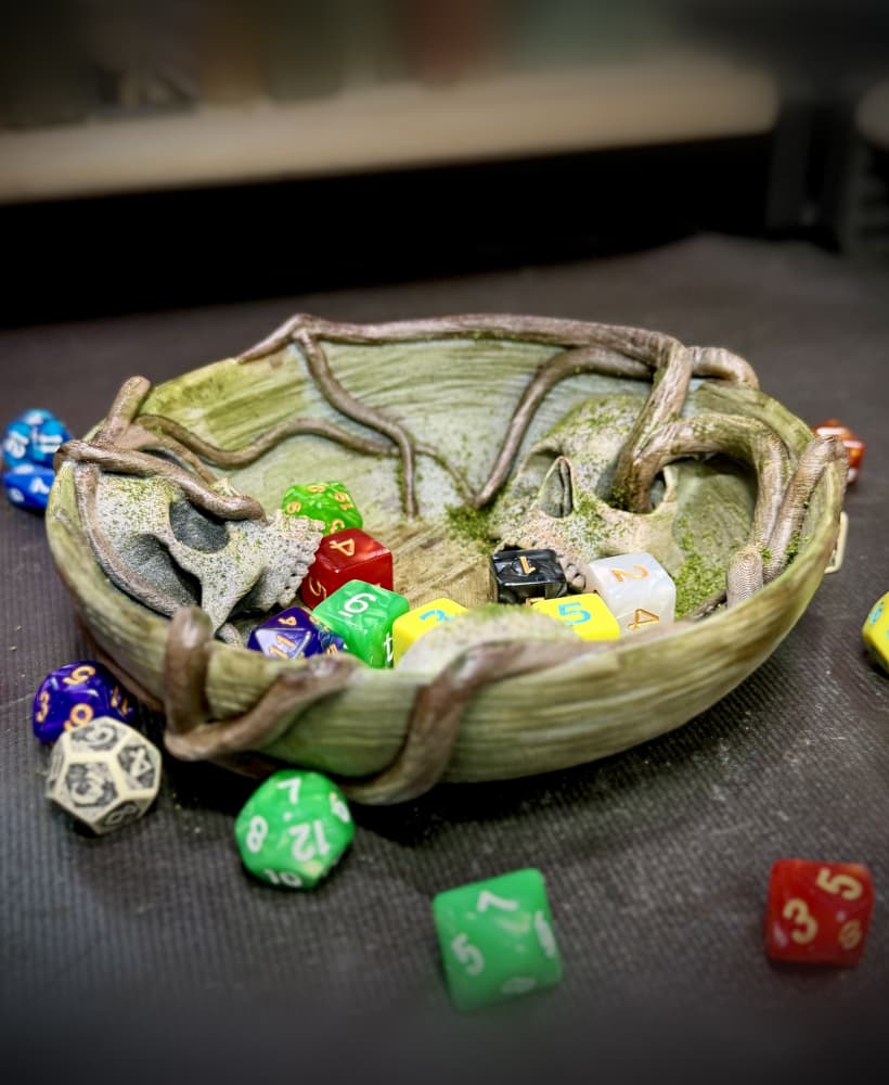 Skull dice bowl