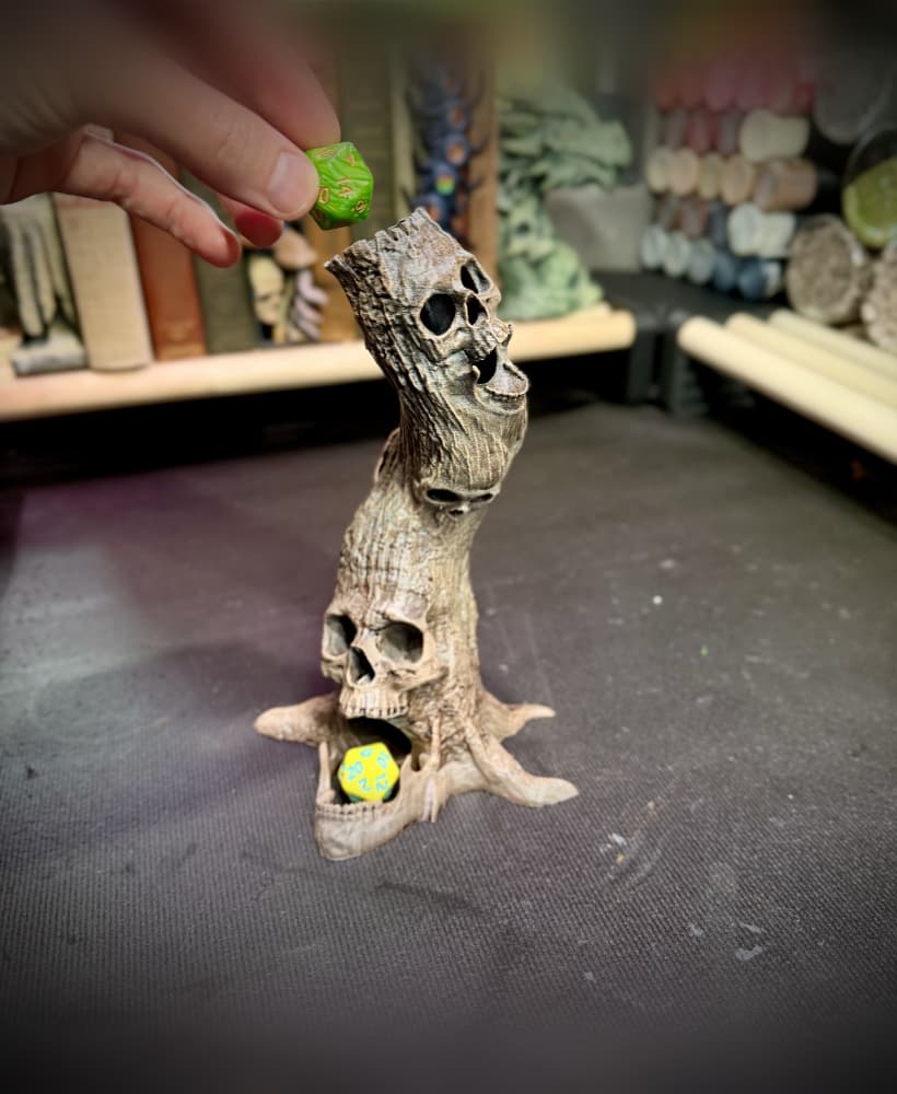 Tormented tree dice tower