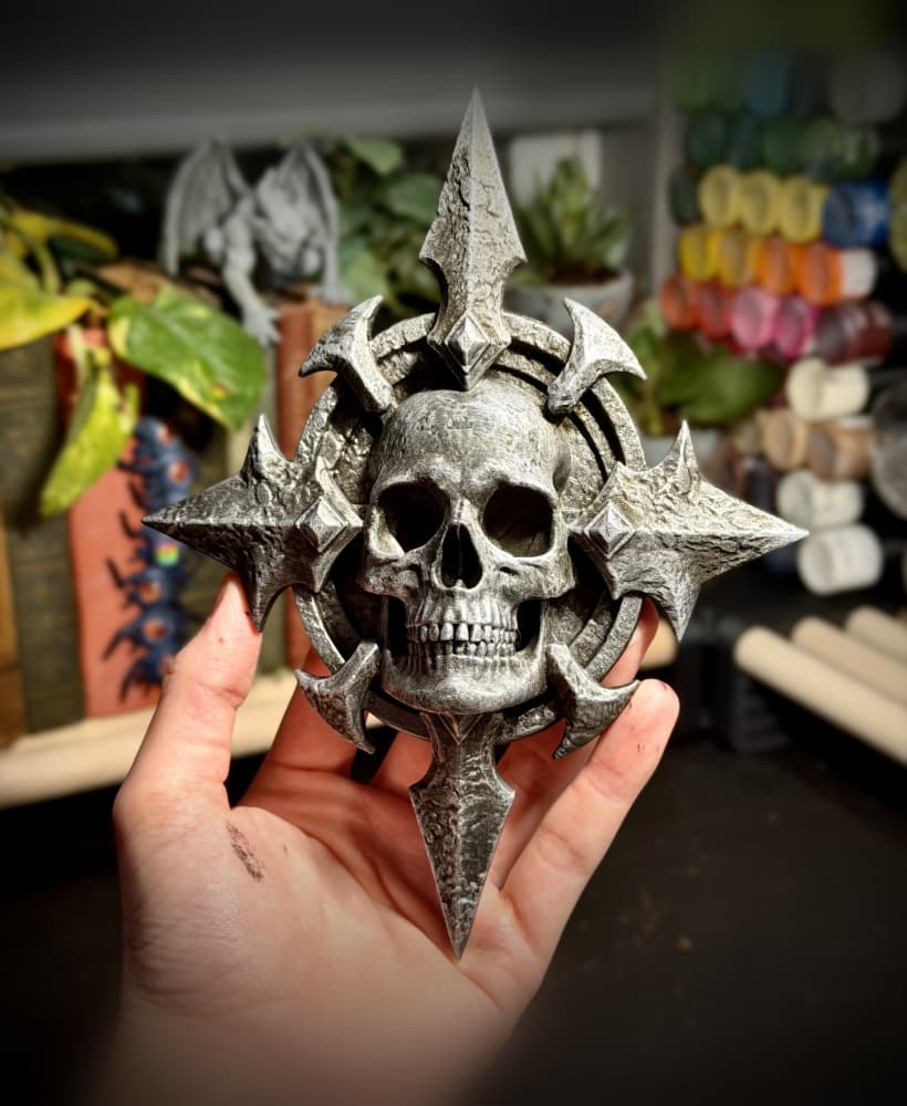 Gothic skull wall art