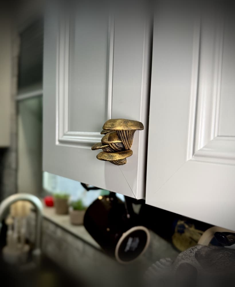 oyster mushroom drawer pull