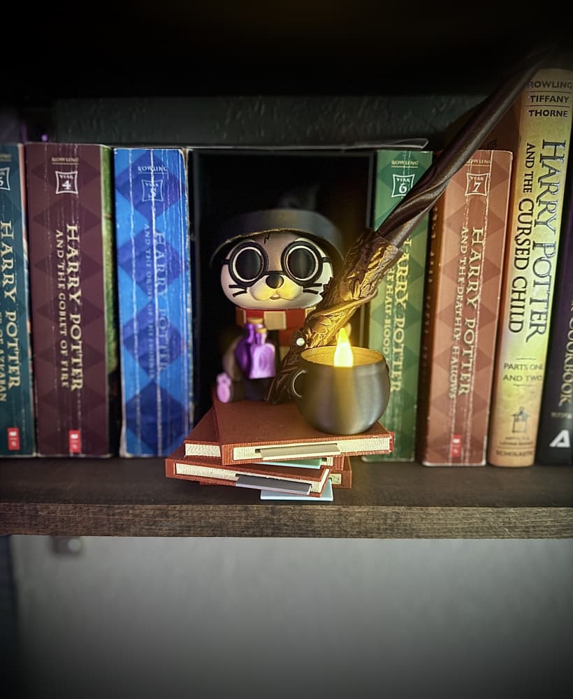 Harry Otter Book Nook Set STL