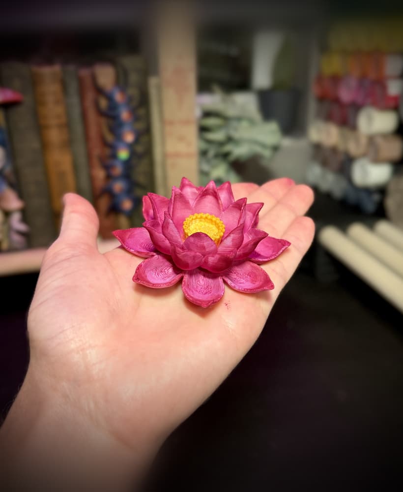 lotus flower and tea light lotus
